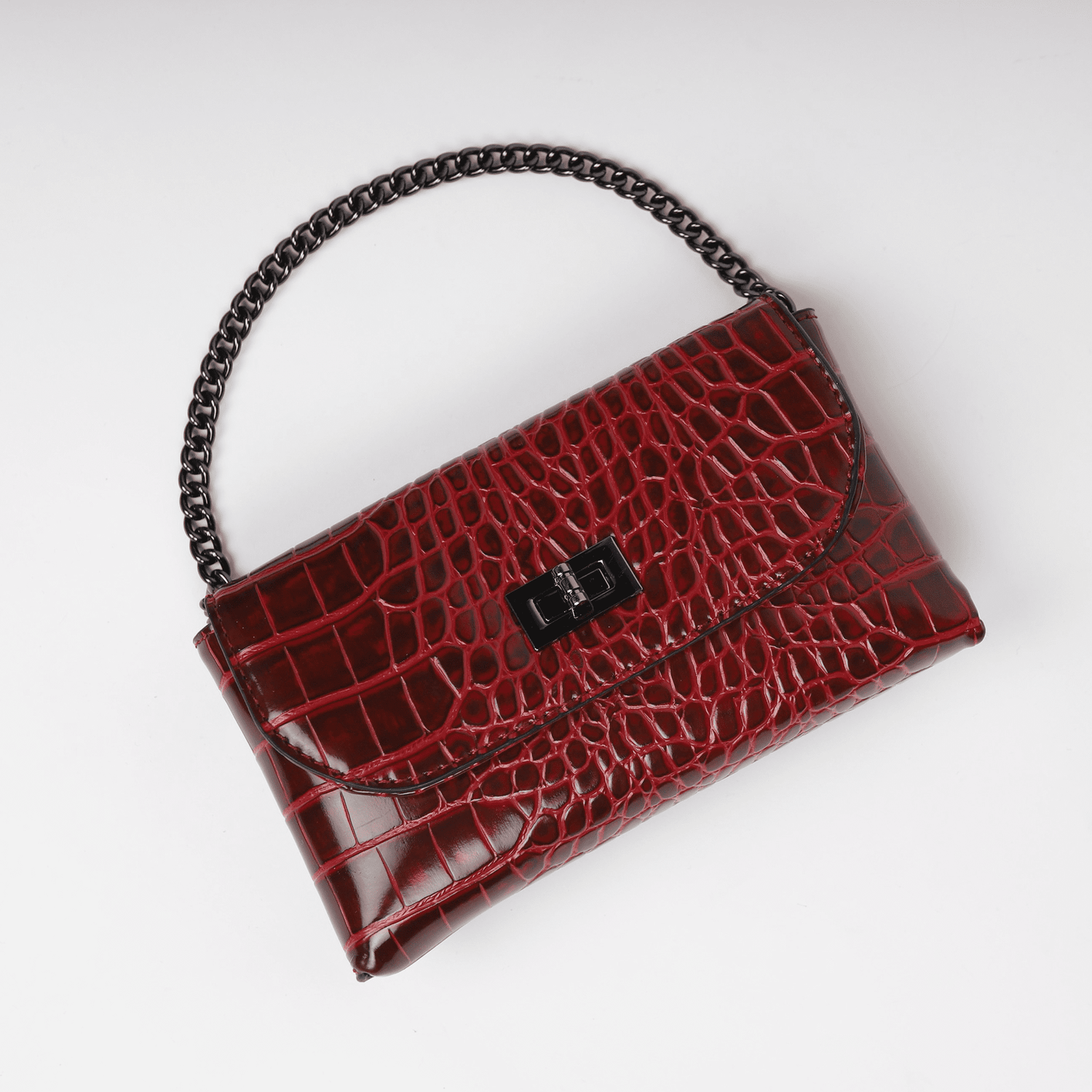 Small Red Crossbody Bag Made With Vegan Leather Red Small 