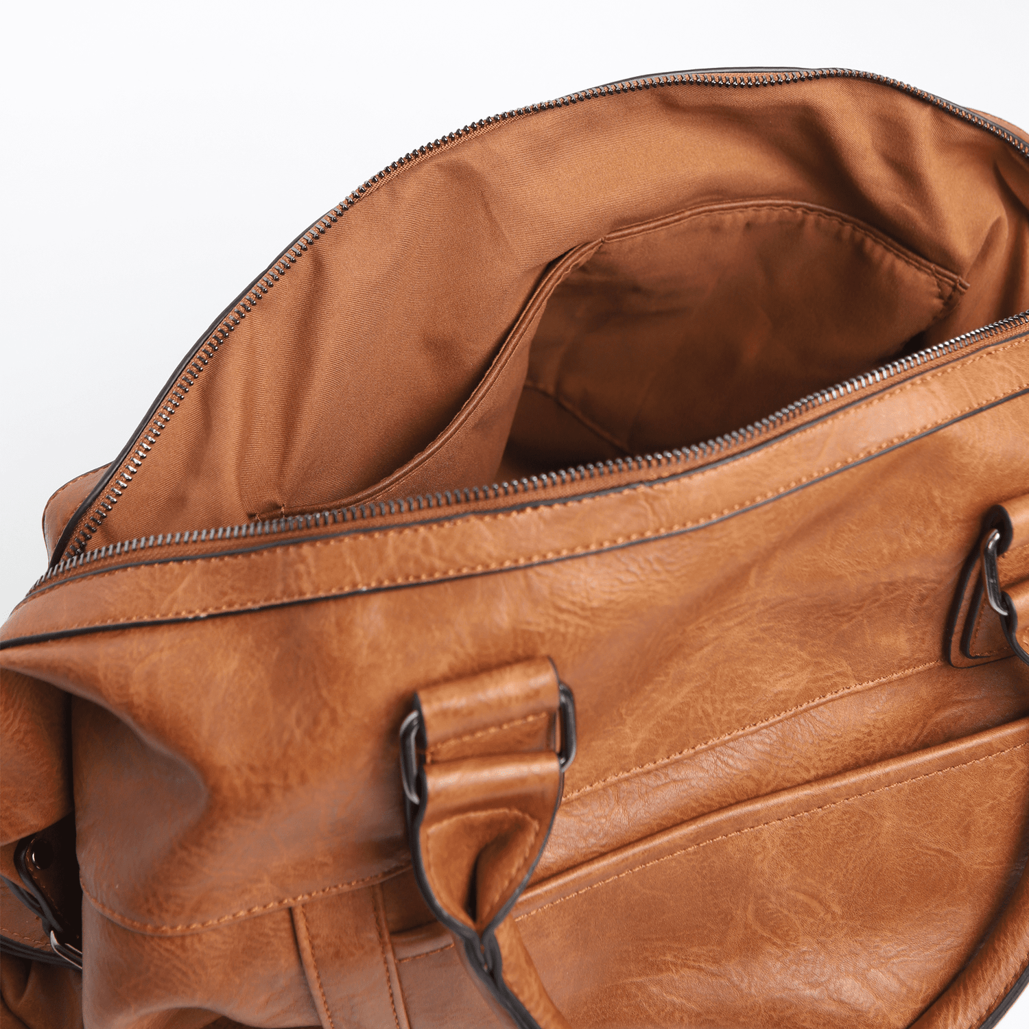 bagular weekend holdall bag for men. Black faux leather travel bag. Soft, lightweight and durable weekend bag, gift for him. Duffle Bag